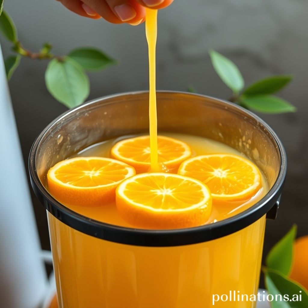 Best practices for fermented orange juice storage and handling